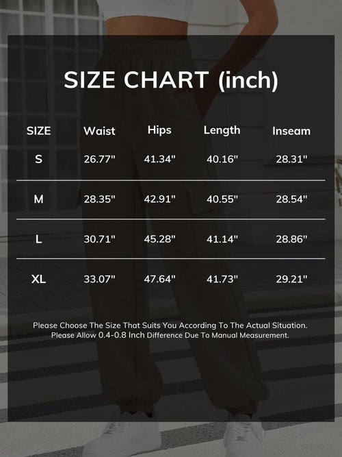 ATHMILE Womens Cargo Sweatpants Fleece High Waisted Joggers Pants Athletic Lounge Trousers with Pockets 2026 Black