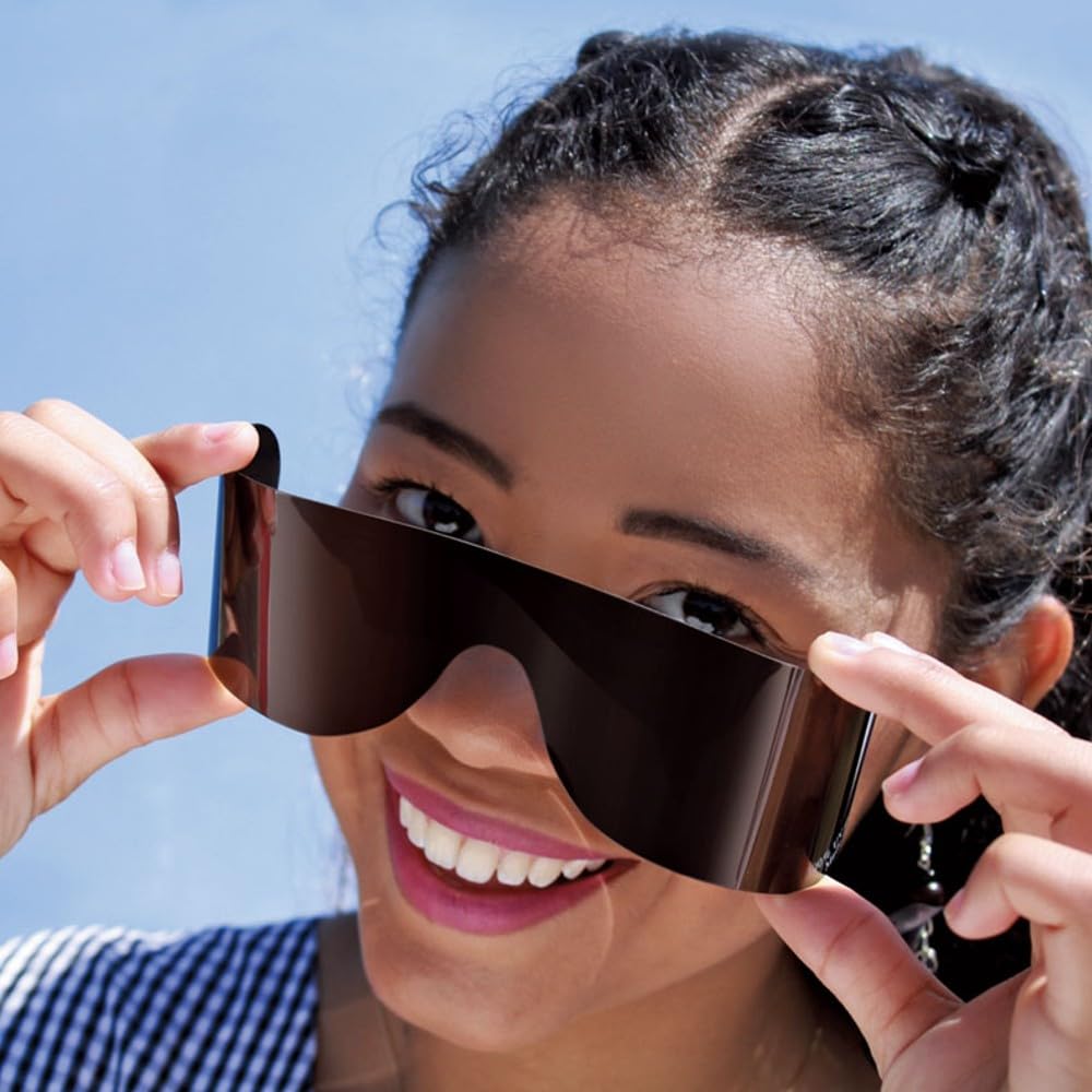 Rollens Roll Up Sunglases w/ 100% UV Protection, Disposable, Wrap-Around (8 Count) - Made in the USA