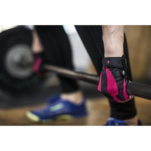 Harbinger Women's Pro Gloves with Vented Cushioned Leather Palm for Weightlifting, Training, Fitness, and Gym Workouts Small