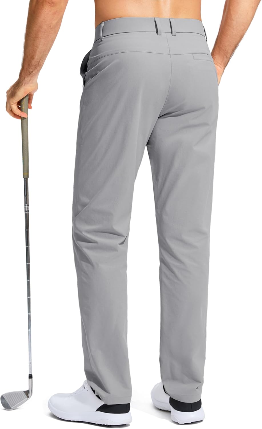 Pudolla Men's Golf Pants - Lightweight Quick-Dry Casual Slacks with Pockets | Stretchy Comfort in 30"/32"/34" Sizes