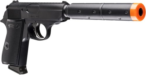 Elite Force Walther PPK/S 6mm BB Pistol Airsoft Gun Kit - Includes 400 BBs & Extra Magazine, Black