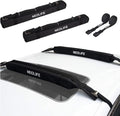 Wrap-Rax Soft Roof Rack Pads - Universal Car Roof Rack for Surfboards, Kayaks, and Canoes | 28” Pair with Storage Bag