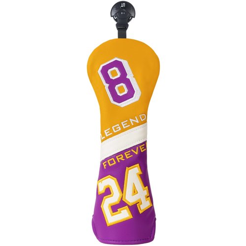 LZFAN Golf Club Head Covers Driver Fairway Wood Hybrid Mallet Blade Putter Golf Club Headcover Protector Embroidered Leather No.24