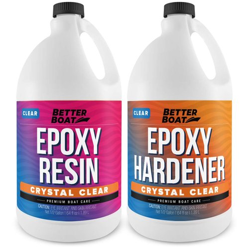 Better Boat Epoxy Resin Kit - Crystal Clear 1 Gallon, High Gloss & UV Resistant for Crafts & Tabletops