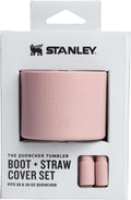Stanley Quencher Boot & Straw Cover Cap - Anti-Slip Silicone Protector for Tumbler | BPA-Free Accessory Set