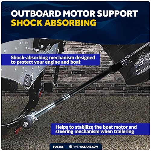 Heavy Duty Outboard Transom Saver for Boat Trailer Support Adjustable 20.5-31 Inches