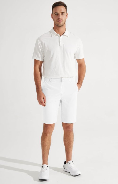 Libin Men's Golf Shorts - Lightweight Quick-Dry Casual Shorts | 7"/9" Water-Resistant Flat Front Design