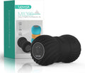 VOYOR-HEALTH Vibrating Peanut Massage Ball - Electric Deep Tissue Roller with 4 Intensities | Rechargeable for Muscle Pain Relief (Black)