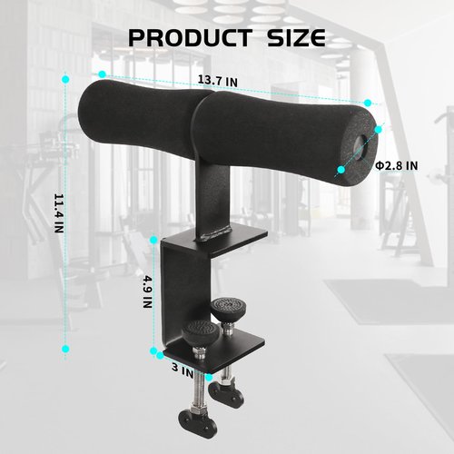 Nordic Hamstring Curl Squat Rack Attachment: Leg & Ab Workout for Power Rack Nordic Hamstring Curl, Sit-ups, Bulgarian Split Squat for Home Gym