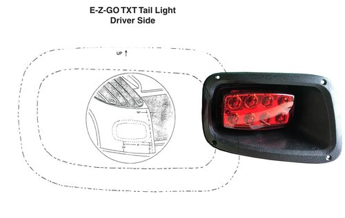 BestAccess EZGO TXT LED Taillights | Golf Cart LED tail Lights For EZGO TXT 1994-2013 Gas and Electric golf cart