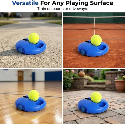 HISKI Tennis Trainer Equipment Set - Multifunctional Rebound Ball with String for Backyard Practice