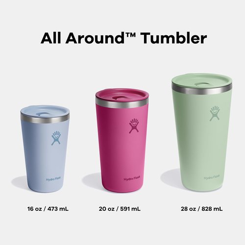 Hydro Flask Insulated Travel Mug - 16 Oz Stainless Steel Coffee Cup in Trillium Pink