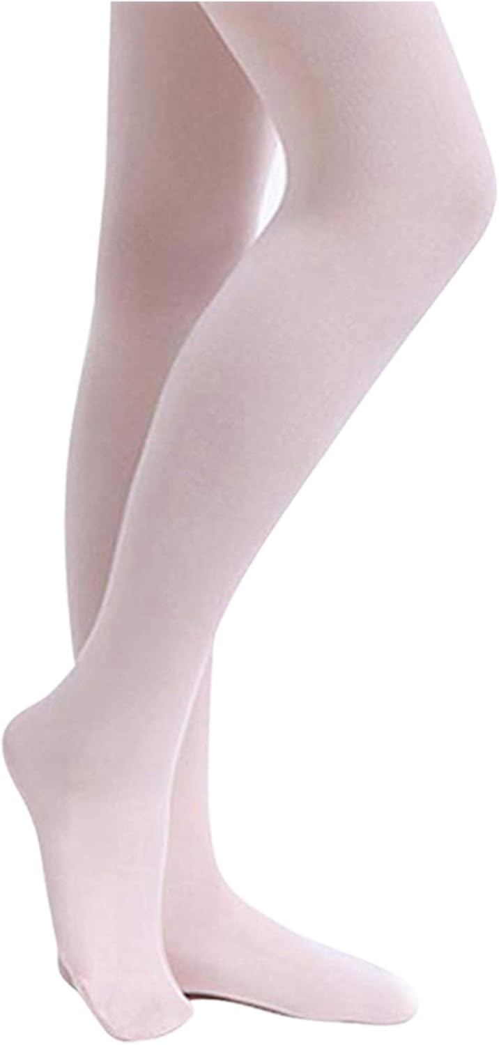 Stelle Ultra Soft Pro Dance Tights - Comfortable Ballet Footed Tights for Kids | Toddler to Big Kid Sizes