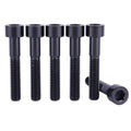 UHDFBDHF Titanium M6x35mm Bolts Allen Head for Bicycle Headset Screws Pack of 6 (Black)