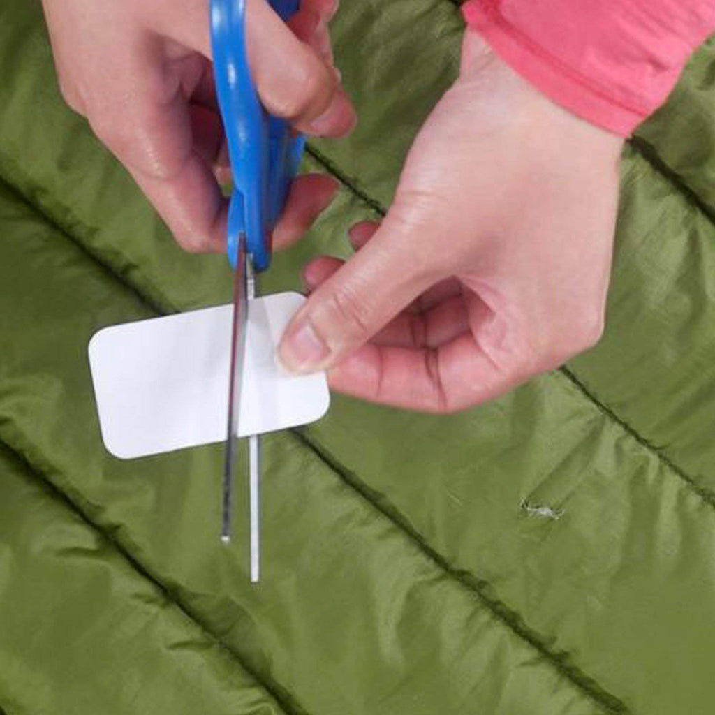 GEAR AID Tenacious Tape Mini Patches with Compact Pocket Case to Repair Holes and Tears in Micro Down Jackets, Vests, Tents, Rain Gear, and Outdoor Gear, 12 Patches (6 Clear, 6 Black)
