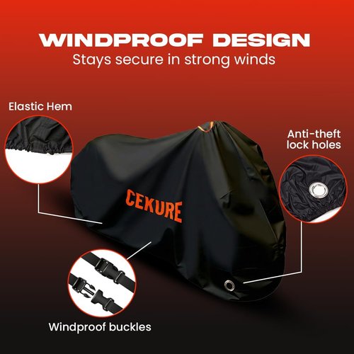 420D Waterproof Bike Cover by [Brand Name] - Tear Resistant & Windproof for 1-2 Bikes | Includes Carry Bag