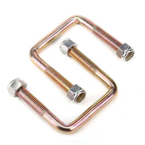 10L0L Golf Cart Rear Spring U Bolt for EZGO TXT 1994-up Electric & Gas, Includes Nuts, OEM# 72124G01 72618G01 72029G01, 2 PCS