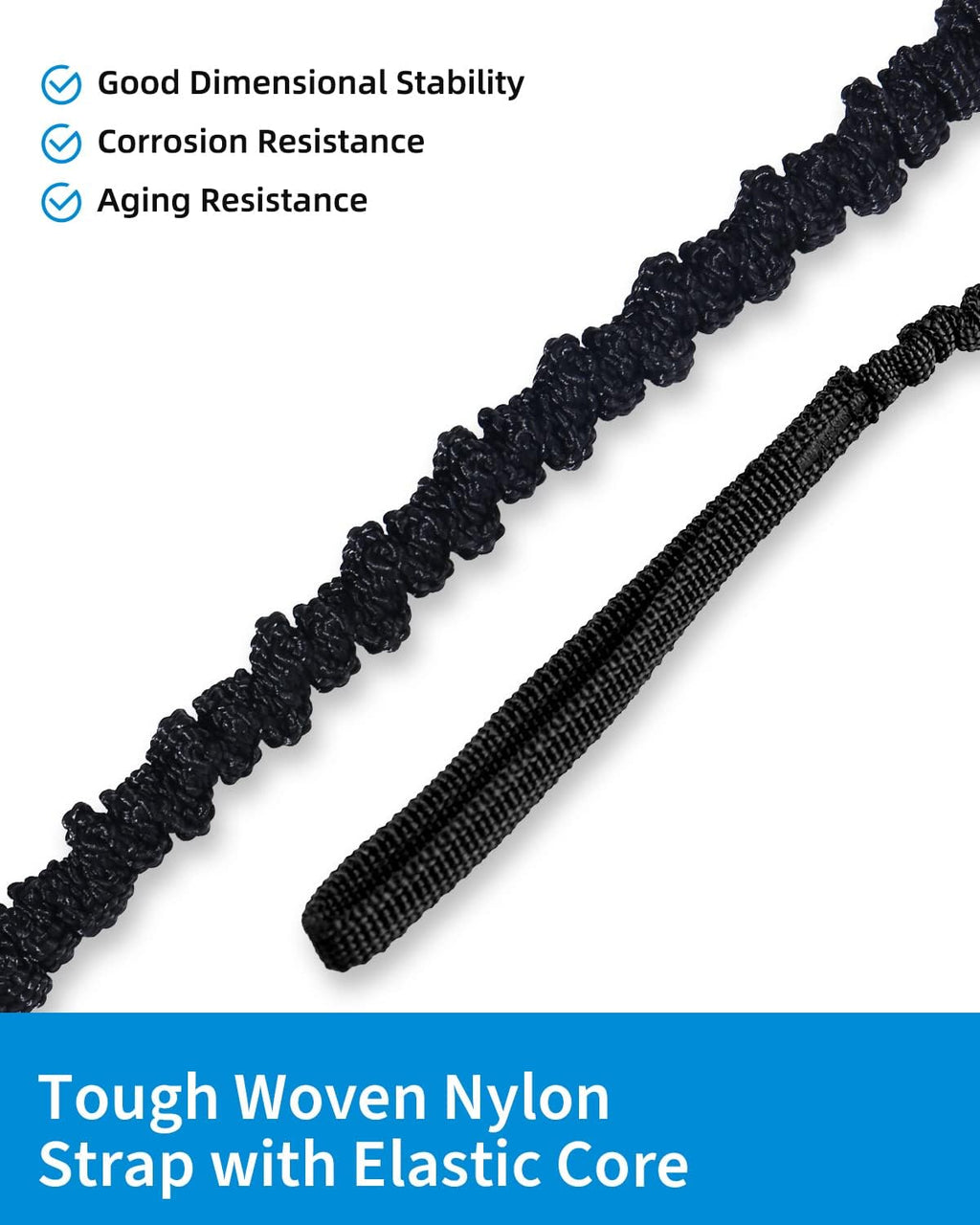 OCEANBROAD Kayak Paddle Leash - Stretchable Lanyard Rope for SUP, Canoeing & Fishing | 4-7 Feet