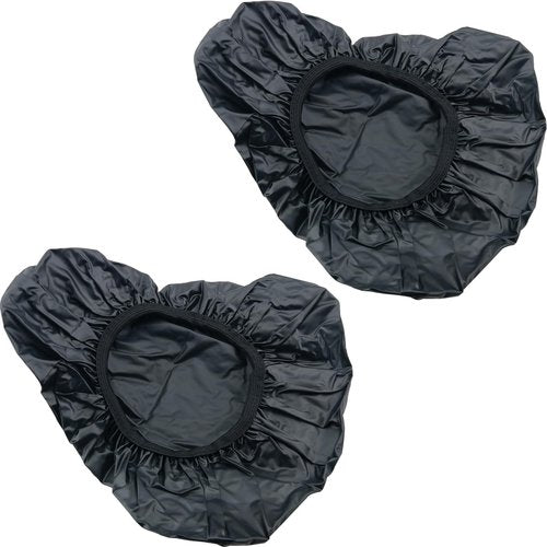 MEETOOT Waterproof Bicycle Seat Rain Cover Waterproof Bicycle Saddle Cover with Elastic Bicycle Seat Rain Cover 3 Piece Bicycle Seat Cover PVC Waterproof Bicycle Saddle Cover Black