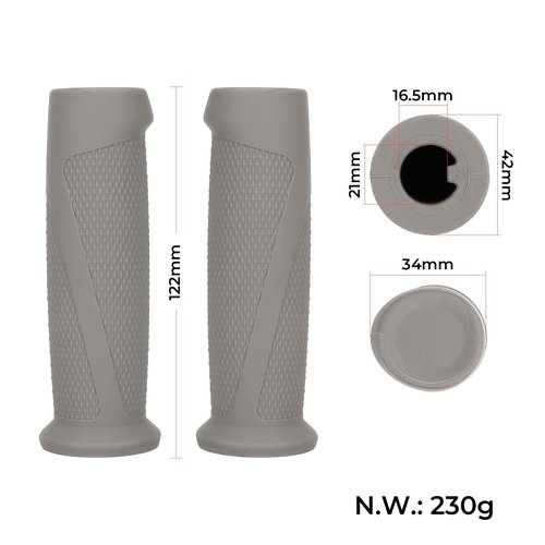 LUCK4U Handlebar Grip Gray Handle Bar Grip Replacement Handle Grips Accessories for Segway Ninebot F30 F40 Electric Scooter