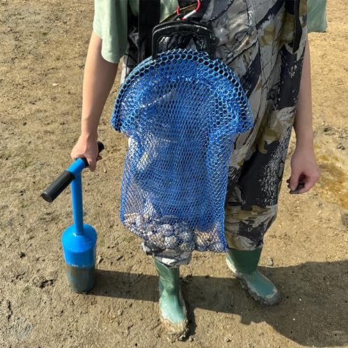 Palmyth Clam Gun with Vented Hole and Heavy-Duty Clam Bag - 31-inch Digging Tool + Mesh Collector