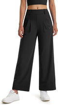 Libin Women's High Waisted Wide Leg Dress Pants - Stretchy Casual Trousers with Pockets