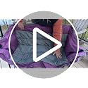 Northroad Purple Oversized Double Camping Loveseat Chair with Cup Holders & Carry Bag