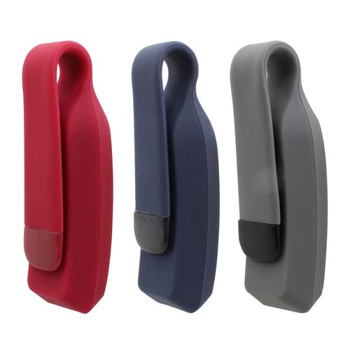Replacement Sport Bra Clip Holder for Fitbit Alta/Fitbit Alta HR Gray+Red+Navy Blue (Pack of 3)
