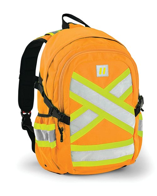 Forcefield Signal - Hi-Vis Reflective Utility Safety Backpack, Orange, Regular