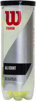Wilson Tennis Balls - Premium Titanium for All Court Surfaces | Durable & High Performance