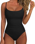 SUUKSESS One Piece Tummy Control Swimsuit - Crisscross Backless Design for Flattering Fit