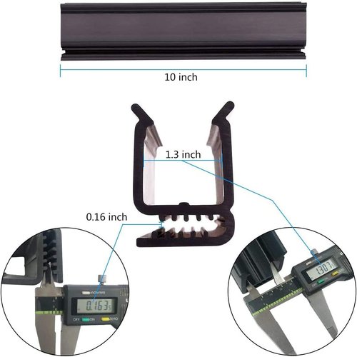 EZGO RXV Windshield Retaining Sash Clips for Golf Cart EZGO RXV 2008 Up Replacement Part 613136 603852 (Not Applicable to EZGO TXT)- Width 1.3 inch, 10 Inch Set of 2