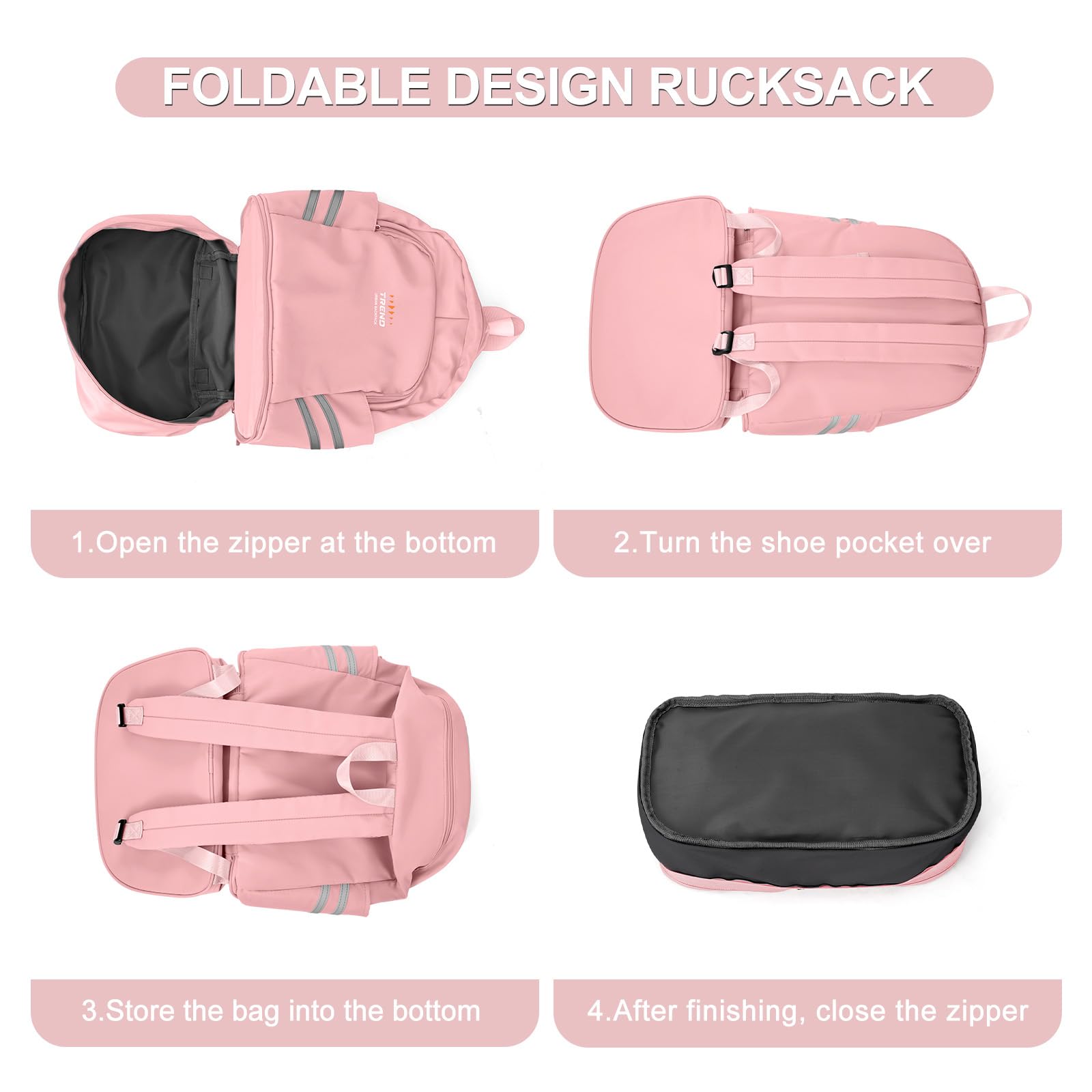 coofay Gym Backpack For Women Waterproof Sports Backpack With Shoe Compartment Lightweight Travel Backpacks Small Gym Bag Dance Volleyball Backpacks