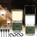 Portable Camping Lantern Rechargeable -4inch, 2000LM LED Camping Lights Lantern with Redlight&20Hours Runtime& Stepless Dimming, Hurricane Emergency Lights for Power Outages, Waterproof Camping Lamp
