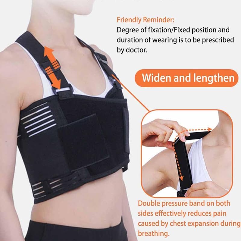 XXL Rib Support Belt for Ribs & Chest - Broken Rib & Sternum Injury Brace