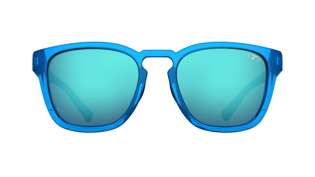 Tifosi Optics Smirk Sunglasses (Electric Blue, Sky Blue Mirror with AR)