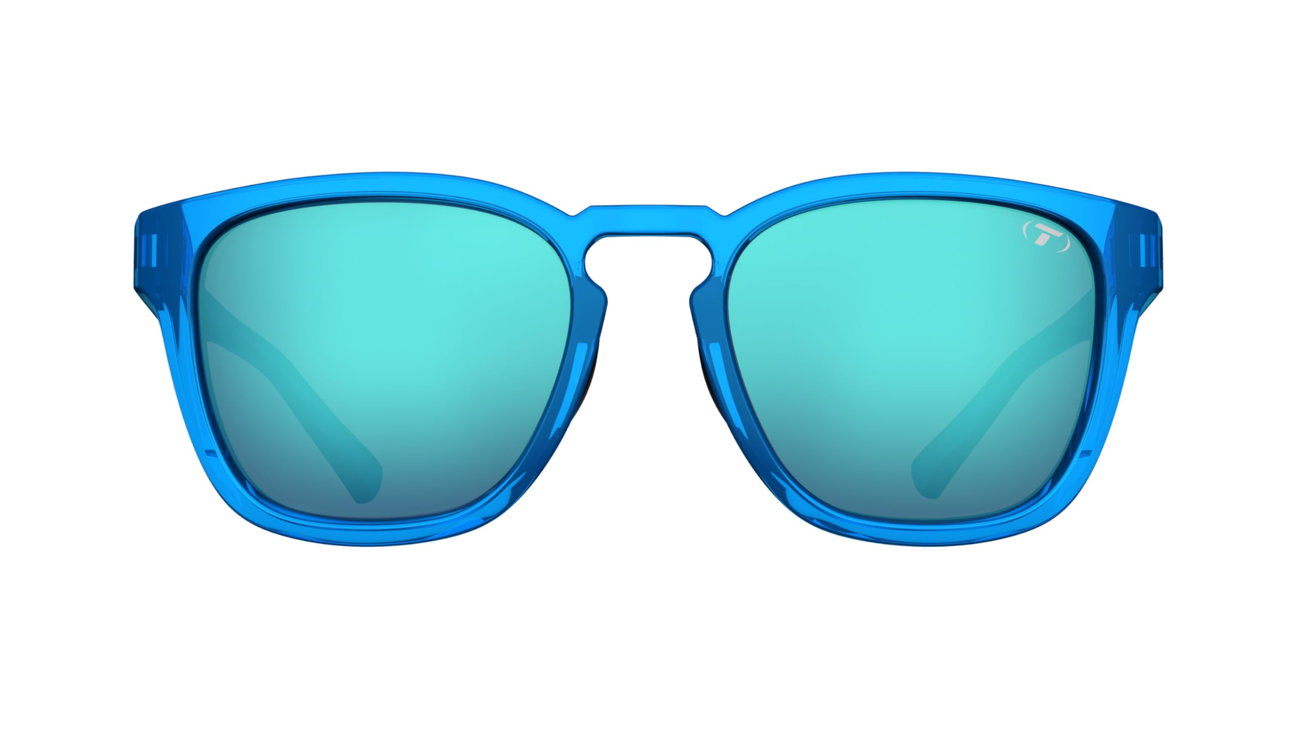Tifosi Optics Smirk Sunglasses (Electric Blue, Sky Blue Mirror with AR)