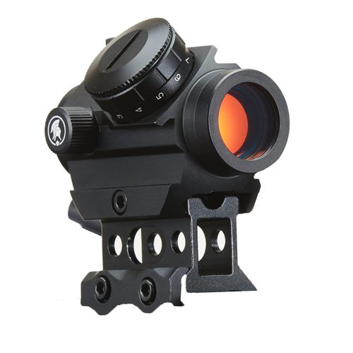 Lancer Tactical 1x30 2MOA Mi-cro Red Dot Sight 1x25mm Reflex Sight Waterproof & Shockproof & Fog-Proof Red Dot Scope, Mini Riflescope with 1 inch Riser Mount, Black.