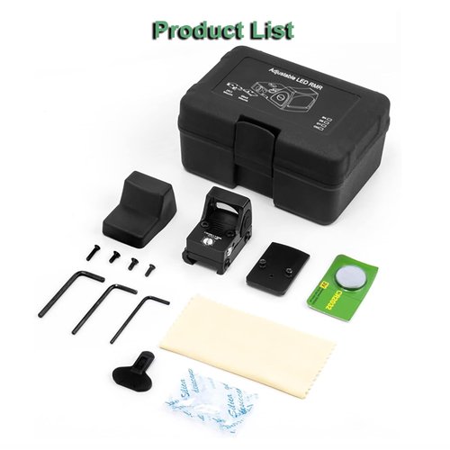 Mini Red Dot Sight, 3 MOA Tactical RMR Reflex Sight for Glock Scope Red Dot Optics Compatible with Pistol Handgun 20mm Picatinny Rail Mount