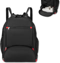 Seyfocnia Drawstring Backpack - Versatile Gym Bag with Shoe Compartment | Black Color