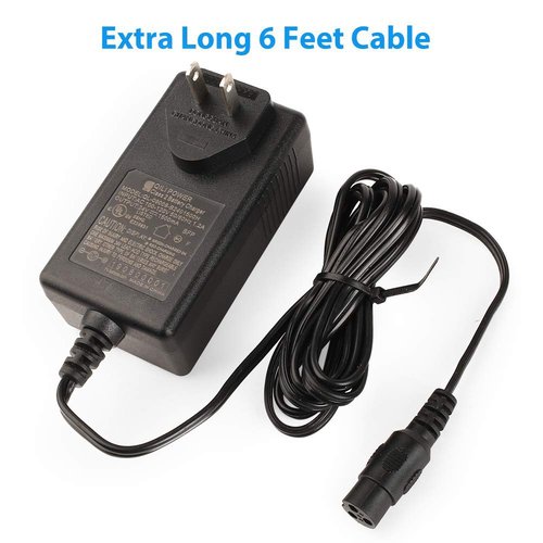 LotFancy 24V 1.5A Electric Scooter Charger for Razor E100, E200, E300, E500, PR200, MX350, Dirt Bike, Pocket Mod, Sports Mod, and Dirt Quad, Battery Charger Replacement for W13112099014