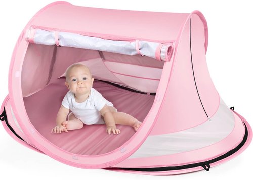 Baby Beach Tent - Large Pop-Up Sun Shade with Mosquito Net | Portable UPF 50+ UV Protection for Infants
