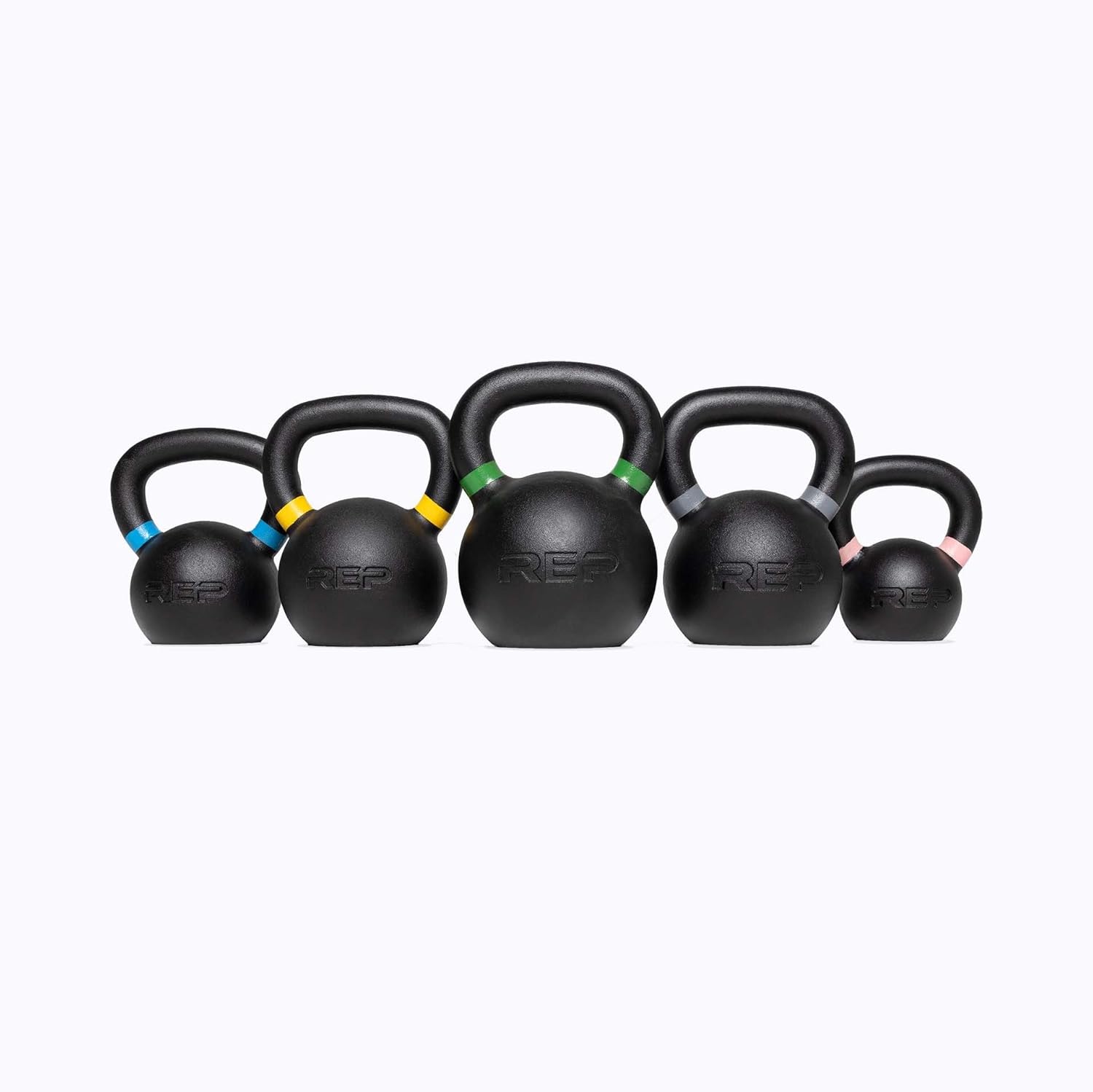 REP Fitness Kettlebell Set - Cast Iron Strength Training Weights, 4kg to 24kg (9lb to 53lb) for Home Gym