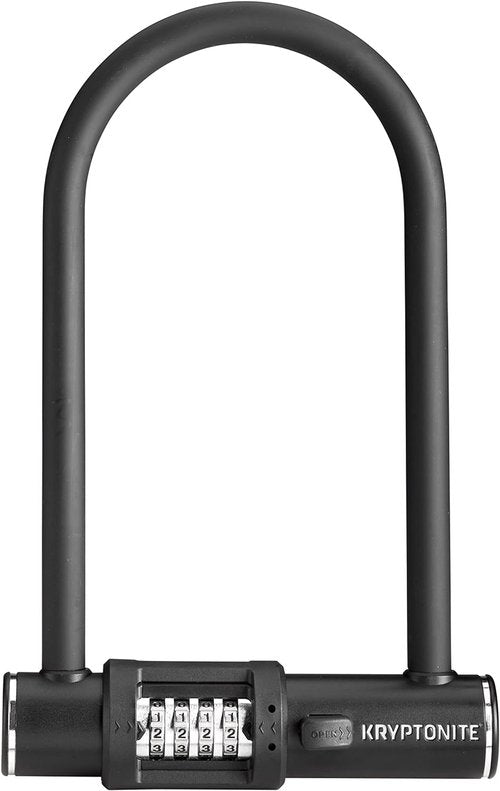 Kryptonite Combo U-Lock - Anti-Theft Bicycle Lock with 12mm Steel Shackle | 4-Digit Resettable Security