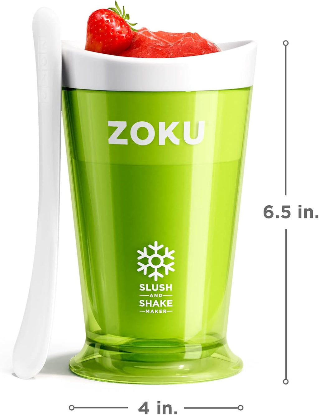 ZOKU Original Slush Maker - Compact Single-Serving Smoothie & Milkshake Maker | BPA-Free Green