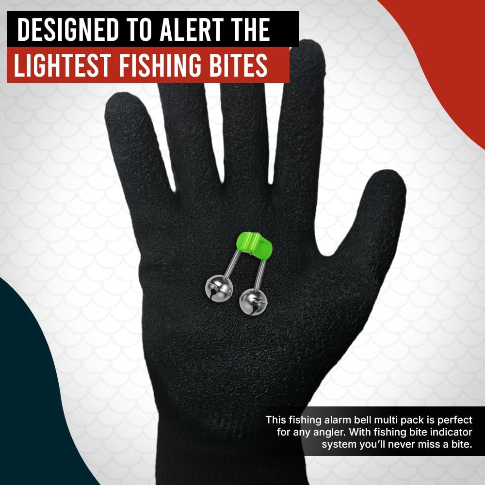 Skiennix Fishing Bells - Durable Rod Alerts for Enhanced Catching Success | Easy to Use