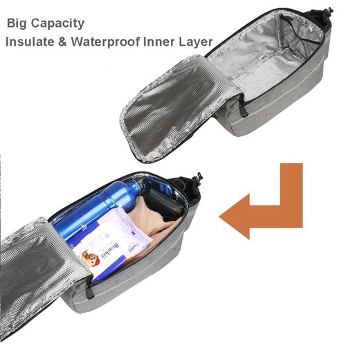 JUST DO Bike Bag Back Rack Bag Waterproof Bicycle Panniers Carrier Cooler Big Capacity With Bottle Bag For Rear Rack