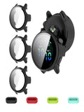 Case with Screen Protector for Garmin Vivoactive 6 9H Glass, 3-Pack Black – All-in-One Full Body Protection