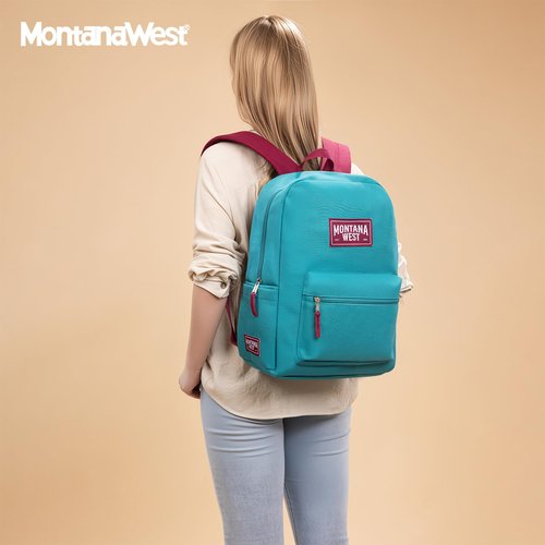 Montana West Backpack for Women Men 2 PCS Lightweight College Bookbags Casual Daypack Backpacks for Commute & Travel
