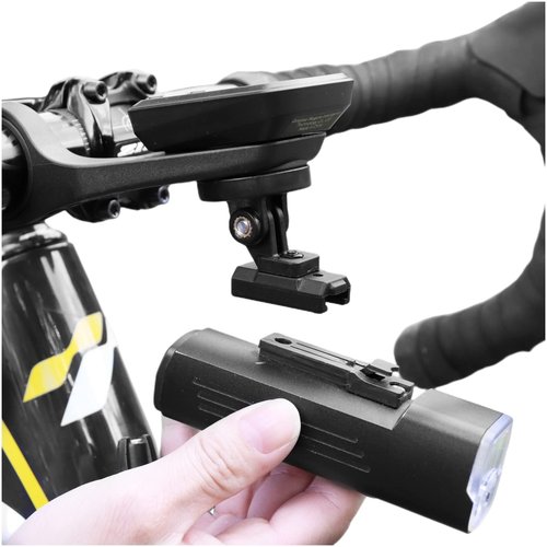 NELboNs Bike Light Adapter Mount Compatible with Rock bros R3-1000 Headlights,Flashlight Adapter for Bike GPS Computer Bracket,Headlight Holder